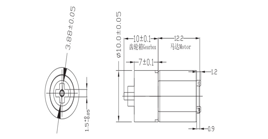二級(jí)行星減速箱